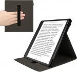 kwmobile Case &uuml;hilduv Amazon Kindle Scribe (2024) &uuml;mbris - &uuml;mbris koos silmuse ja alusega - reisikirjeldus must mitmev&auml;rviline