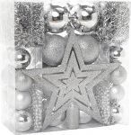 Heitmann j&otilde;ulupuu kaunistuskomplekt - kuusepuu, kuusepuu t&auml;ht, helmekettid, girlandid - 45-osaline j&otilde;ulukaunistused