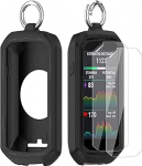 Kaitseklaas + &uuml;mbris &uuml;hilduv Garmin Edge 1050, kaitseklaas GPS Bike Computer tarvikud Garmin Edge 1050 jaoks (must)