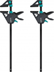wolfcraft 2 Pro Max 8662060 Single-Handed Clamps 250 kg Clamping Force for the Highest Professional Demands High Holding Force 450 mm Span Made in Europe