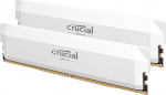 Crucial Pro CP2K32G60C40U5W DDR5 RAM Kit (2x32GB) 6000MHz CL40, Overclocking Gaming, Intel XMP 3.0 / AMD EXPO, PC Computer Memory, White