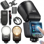Godox V1 MID S kaamerasalam Sony, 55Ws &uuml;mmarguse peaga speedlite, 24 mm optika, 650+ v&auml;lk, TTL/HSS 1/8000s, V1MID reisiblokk Sony Alpha A9 III a7III a7CII a7IV a7C a7RV a7 a6700 a6400 ZV-E10