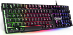EMPIRE GAMING - Tastiera Gaming K300 QWERTY Italiana - 105 Tasti Semimeccanica - Retroilluminazione LED RGB - 19 klahvi Anti-ghosting - 12 Scorciatoie multimediali - USB Con Filo