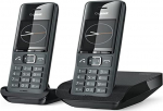 Gigaset Comfort 520 Duo - 2 juhtmeta telefoni - Briljantne helikvaliteet ka k&auml;ed-vabadena helistamisel - Must nimekiri soovimatute k&otilde;nede jaoks - telefoniraamat 200 kontaktiga, juuni 2022, Titanium Black