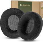 Geekria Comfort Veluurist k&otilde;rvapadjad ATH M50X, M50XBT, M60X, M50XBT2, M50, M40X, M30, M20, M10, Logitech G Pro X/Pro X2 k&otilde;rvaklappidele (must)