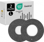 Geekria 2 Paar gestrickte Kopfh&ouml;rer-Ohrpolster mit &Ouml;ko-Tex- und SGS-Produktsicherheit, waschbarer und dehnbarer Ohrmuschelschutz f&uuml;r Over-Ear-Headsets, Schwei&szlig;pads f&uuml;r Fitnessstudio (suurus L)