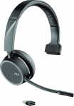 Plantronics Voyager 4210 UC USB-C k&otilde;rvaklapid (Poly) - Mono Bluetooth-k&otilde;rvaklapid k&otilde;rvaklapi mikrofoniga ja m&uuml;rasummutusega - &uuml;hendatav PC, Mac ja mobiiltelefoniga - &uuml;hildub Teams, Zoom ja teistega