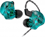 keephifi CCZ DC01 Pro In-Ear Monitor k&otilde;rvaklapid, 1DD Bass HiFi IEM k&otilde;rvaklapid, V-kujulised juhtmega k&otilde;rvaklapid, eemaldatavad 2-pin Z-OFC kaablid muusikutele, trummaritele (roheline, ilma mikrofonita)