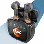 PORTENTUM Juhtmevabad Bluetooth 5.4 k&otilde;rvaklapid - LED puuteekraaniga isikup&auml;rastatud - m&uuml;rasummutus Dual ENC - aku kestvus 50h - k&otilde;rvasisene puutejuhtimine - HiFi-bass - mugav istuvus - USB-C