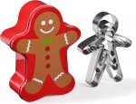 patisse Gingerman 13725 metallpurk 4 roostevabast terasest k&uuml;psisek&uuml;psisek&uuml;psisek&uuml;psisekujuga v&otilde;i -l&otilde;ikuriga, 4 erinevat k&otilde;rgust: cm/9 cm/12 cm/17 cm: 6 cm/9 cm/12 cm/17 cm