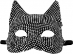 Holibanna Cat Masquerade Mask Shiny Rhinestone Fox Glitter Carnival Half Face Cat Ears for Rade Cosplay kost&uuml;&uuml;mide aksessuaarid