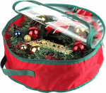 Aufbewahrungstasche f&uuml;r Weihnachtskr&auml;nze, Aufbewahrungsbeh&auml;lter f&uuml;r Weihnachtskr&auml;nze mit Durchsichtigem Fenster, Extra Gro&szlig;er Beh&auml;lter f&uuml;r Weihnachtskr&auml;nze Zur Aufbewahrung (19,7
