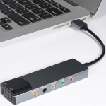 ASHATA 7.1 USB helikaart, V&auml;line helikaart PC s&uuml;learvuti jaoks digitaalse SPDIF audio v&auml;ljundiga, k&otilde;rge resolutsiooniga, m&auml;ngude s&uuml;learvutile, PC, h&otilde;bedane