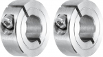 sourcing map 2 St&uuml;ck Schaftmanschette 13 mm Bohrung Single Split 304 Edelstahl Klemmwellenmanschetten f&uuml;r industrielle Automatisierung F&ouml;rderbandsysteme