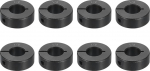 sourcing map 8 Piece Divided Shaft Collar, 1/2" Bore, One Piece Clamp Collar, 1.5" OD, 1.5" Thickness, Black Oxide Steel Set, Screw Lock Collar Clamp