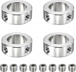 hankimise kaart roostevabast terasest v&otilde;llile Gaiter 25mm ID 40mm OD 16mm paksus Double Hole v&otilde;lli lukustus kraed k&auml;igukasti montaažit&ouml;&ouml;riistadeks Pack of 2