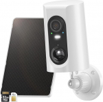 ANRAN 4G LTE Outdoor Solar Surveillance Camera with SIM Card, 2K HD Battery Camera with Solar Panel, PIR Motion Detection, Coloured Night Vision, Two-Way Audio, 32GB SD Card and SIM Card Built-in