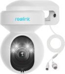 Reolink 5MP PTZ Outdoor Surveillance Camera, 3X Optical Zoom, 2.4/5GHz WiFi Camera Outdoor with Person/Vehicle Detection, Automatic Tracking, 2-Way Audio, E1 Outdoor (Refurbished)