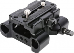 NICEYRIG All-in-One Arca Standard QR plaadi kiirlahendusplaat koos 15 mm kahekordse vardaklambriga, varda k&otilde;rguse reguleeritav kaamera statiivi paigaldusplaat universaalsele Arca Standard 15 mm vardaklambrile-545
