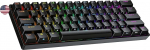Ranked N60 Nova mehaaniline 60-protsendiline klaviatuur, Hotswap m&auml;nguklaviatuur, 61 programmeeritavat klahvi RGB valgustusega, PC/Mac Gamer, USA ameerika paigutus (must, Gateron Pro Yellow)