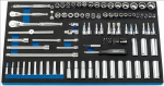 Draper Expert 13532 Dr metriliste muhvide ja mutrite komplekt Eva vahtpolstriga kandikul 1/4/ 3/8-tolline (110 tk)