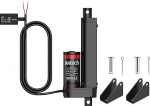 Justech 750N 100 mm lineaarmootor reguleeritava ajamiga lineaartehnoloogia v&auml;rava avaja lineaaraktuaator mootor 12 V DC elektrimootor Putter DC mootor elektrisilindri t&otilde;ukeraua mootor - must
