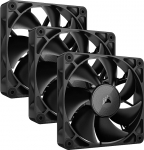 Corsair iCUE LINK RX120 120 mm PWM ventilaator koos iCUE LINK s&uuml;steemikeskusega - magnetkuppel laager - 3 tk - must