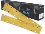 TULDA Hook and Loop liivapaberilehed P60 70x420 14 augud - liivapaberite teravikuga Velcro ristk&uuml;likukujuline elektriline orbitaalh&ouml;&ouml;vel - vastupidav, efektiivne, k&otilde;ik pinnad (50 kaupa)