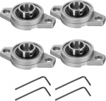 hankekaart KFL004 Pillow Block Bearing 20mm Bore tsingisulamist laagri&uuml;ksused Flange Mount P6 (ABEC3) Pack of 4