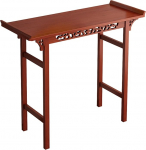 Konsolentisch Schmal, Flur Regal, Hohlschnitzerei, Bambusmaterial, Kante im Orientalischen Stil, f&uuml;r Wohnzimmer, Eingang, Flur(100x40x100cm/39x16x39in)
