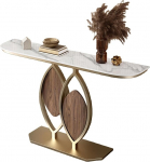 Konsolentisch Schmal,Flurtisch,Console Table,Metallregal,Couchtisch Hinter Sofa,Konsolentische f&uuml;rs Wohnzimmer,Flur,Schlafzimmer,Eingang,B&uuml;ro,Korridor(Wit,L150cm/59in)