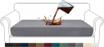 Granbest Premium veekindel diivanil istmepadja kate, k&otilde;rge veniv Jacquard istmepadja kaitsja, diivanil istme kate (3-kohaline, helehall)