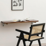 Klapptisch zur Wandmontage, platzsparendes Design, einfache Installation, ideal f&uuml;r W&auml;sche, Zuhause, B&uuml;ro, K&uuml;che, Balkon, vielseitig und stilvoll