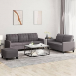 3-osaline diivanikomplekt koos padjadega Hall kunstnahast diivan Sleep Function Corner Diivan Small