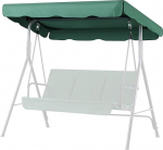 Flexzion Swing Canopy Green 7ft x 4ft Deluxe pol&uuml;ester Top asendamine UV Block Sun kaitse veekindel dekoratsioon Outdoor Garden Patio Yard Park Veranda istumine