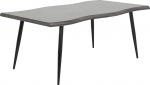 Hela Tische, Gabi s&ouml;&ouml;gilaud, 46 mm lauaplaat, serva v&auml;limusega, hall, metallraam, must, 180 x 100 cm