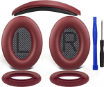 SOULWIT Asendusk&otilde;rvapadjad + peapael peapael + silikoonist k&otilde;rvapadjad kaitsekatted, Bose QuietComfort 35 QC35, QC35 ii Over-Ear k&otilde;rvaklappide asendustarvikukomplektid