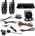 EASYGUARD EC206-B 2-suunaline autoh&auml;ire koos laetava LCD-pageriga, vibratsioonih&auml;ire, hoiatuskaugjuhtimispult, pagasiruumi v&otilde;tmeta sisenemise p&auml;&auml;stik, 868MHz, DC 12V