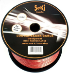 Lautsprecher Kabel 2x4,0 mm&sup2; CCA Transparent 100 m Spool - Audiokaabel - KAABELID