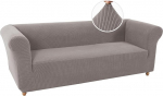 LINGKY Stretch Chesterfield diivanikate 3 istekoha diivanikate koos k&auml;etoega, Spandex Jacquard diivanikatted, libisemiskindel diivanikate, pestav diivanikate lemmikloomadele (Taupe, 3-kohaline)