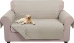 U-NICE HOME Loveseat diivanikate, p&ouml;&ouml;ratav diivanikate koertele elastsete sidemetega, veekindel m&ouml;&ouml;bli kaitsja lemmikloomadele, diivanikate 2 padjale, diivanikate (Loveseat, beež/beež)