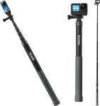 TELESIN 120 cm Carbon Fibre Selfie Stick Monopod Extension Pole for GoPro Hero 13 12 11 10 9 8 7 Max Series, DJI Osmo 360 Action 5 Pro 4 3, Insta360 X5 X4 X3, ONE X2, ONE R, ONE X