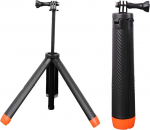 4 in 1 ujuv Selfie Stick k&auml;eshoitav statiiv pikendatav veealune monopood Action 5 Pro 4 3 X4 X3 Ace Pro 2 jaoks
