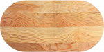 vidaXL lauaplaat helepruun 100 x 50 x 4 cm Ovaalne tahvel tammepuust 100 x 50 x 4 cm