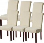 Kaasaegsed toolikatted, komplekt 1, 2, 4, 6, Stretch toolikatted, kiiktooli, elastne, eemaldatav, pestav, universaalne toolikate hotelli, banketi, pulmade, peo kaunistamiseks (kreem, 6 t&uuml;kki)