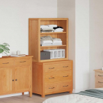 Modernes Aufbewahrungsm&ouml;bel-Set mit Schubladen aus Holzwerkstoff und Kippschutz f&uuml;r das Wohnzimmer in Braun