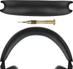 Geekria Proteinleder Stirnband-Polster, kompatibel mit Bowers & Wilkins Px7 S3 / Px8 S2 Kopfh&ouml;rern, Ersatzband-Reparaturteil (Schwarz)