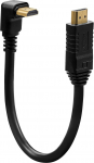 4K HDMI kaabel, l&uuml;hike HDMI kaabel, 90 kraadise allapoole suunatud kaabli adapter, mis &uuml;hildub TV Stick, Roku Stick, PS5, PS4, Xbox360, 30cm (&uuml;lemine)