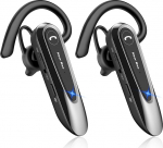 Uus Bee Bluetooth k&otilde;rvaklapid juhtmevaba juhtmevaba telefon kahe mikrofoniga V5.0 vabak&auml;e Bluetooth k&otilde;rvaklapid 20 tundi k&otilde;neaega mikrofoni vaigistamine kahe seadme &uuml;hendus iPhone'ile, Androidile ja s&uuml;learvutile (2 tk)