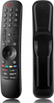 LG Magic Remote, MR24GA MR23GA MR21GA MR20GA universaalne kaugjuhtimispult, mis &uuml;hildub paljude LG Smart TV OLED QNED NanoCell 4K mudelitega (ilma h&auml;&auml;le / osuti funktsioonita) - lihtne seadistamine.